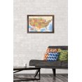thumbnail image 2 of Map - USA Time Zones Wall Poster, 14.725" x 22.375", Framed, 2 of 3