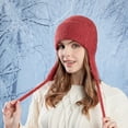 thumbnail image 2 of Caywon Women's Ear Protection Beanie Hat Winter Thickened Outdoor Ski Windproof Large Head Circumference Cold Proof Warm Hat Suitable for Skiing Hiking​, 2 of 5