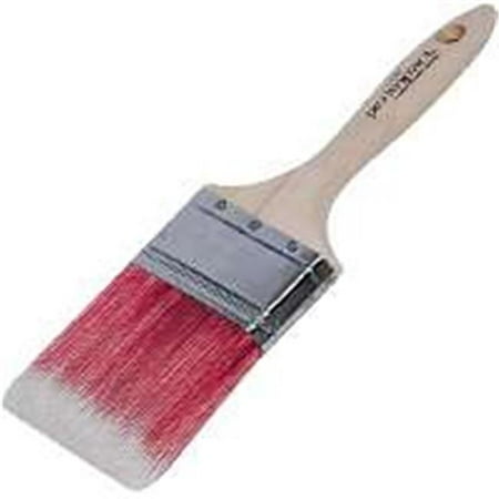 - Pro Impact Flat Sash Varnish and Wall Brush, 1-1/2 in, Chiseled Polyester Blend, Stainless Steel, Be