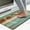 Farmhouse - Teal Blue Motto, variant on Boho Kitchen Rugs Kitchen Mats for Floor, Anti Fatigue Kitchen Mat, Cushioned Kitchen Mat for Standing, Bohemian Decor Anti Fatigue Kitchen Rug for Home Kitchen Dining Room 17.3 * 29 Inches