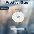 thumbnail image 2 of 30 Pcs M7 Silicone Flat Washers 7mm ID 30mm OD 2mm Thick Plain Washer Grommets Sealing Spacer Gasket Ring Water Hose Washers, White, 2 of 7