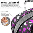 thumbnail image 5 of Insulated Lunch Bag for Women, Floral Print Oxford Fabric Lunch Box, Leakproof Thermal Cooler Tote for Work, School & Picnic, Animal Leopard Print, 5 of 5