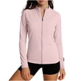 thumbnail image 3 of Sentmoon Chandail de Golf pour Femmes UPF 50+ Chandails de Soleil Rafraîchissants pour Femmes Manches Longues Couleur Unie Col avec Fermeture Éclair Doux Coupe Régulière Chandails Rafraîchissants pour Femmes pour le Golf et l'Entraînement Athlétique S, 3 of 8