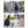 thumbnail image 5 of BAGSMART Lightweight Unisex Backpack, Computer Daypack for 15.6" Laptop, Water-Resistant Work Back Pack College Bookbag, Casual Commute Trip, Puffer Black, 5 of 7