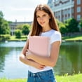 thumbnail image 5 of 3 Hole Binder Document Organizer, Thickened Plastic File Folder with Nickel-Plated Metal Rings, 1 Inch Letter Size Paper Binder for Office School Home Filing Storage, 5 of 6