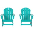 thumbnail image 4 of Polytrends  Laguna Hdpe All Weather Outdoor Patio Rocking Chair (Set of 2) Turquoise, 4 of 5