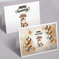 thumbnail image 3 of Happy Anniversary Shiba Inu Celebrates Wedding Love Family Party 7x5in Folded Greeting Card Shibas Dog Lovers Gifts Idea Single Note Card with Envelope - 01015, 3 of 5