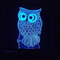 thumbnail image 1 of Night Light Owls LED 3D que cambia de color para niños y niños R, 1 of 1