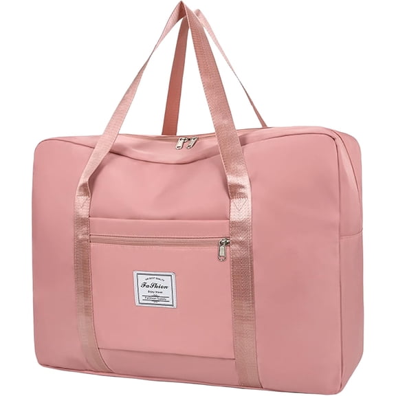 Duffel Bags for Traveling Women Sports Gym Tote Bag Water Resistant Travel Carry on Duffel Bag Weekend Overnight Bag (Purple), Pink, 16.5 x 5.5 x 13.38 inches