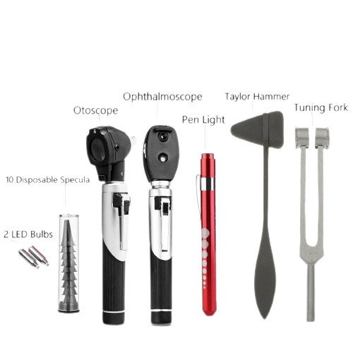 Otoscope Ophthalmoscope Tuning Fork Percussion Reflex Hammer Diagnostic