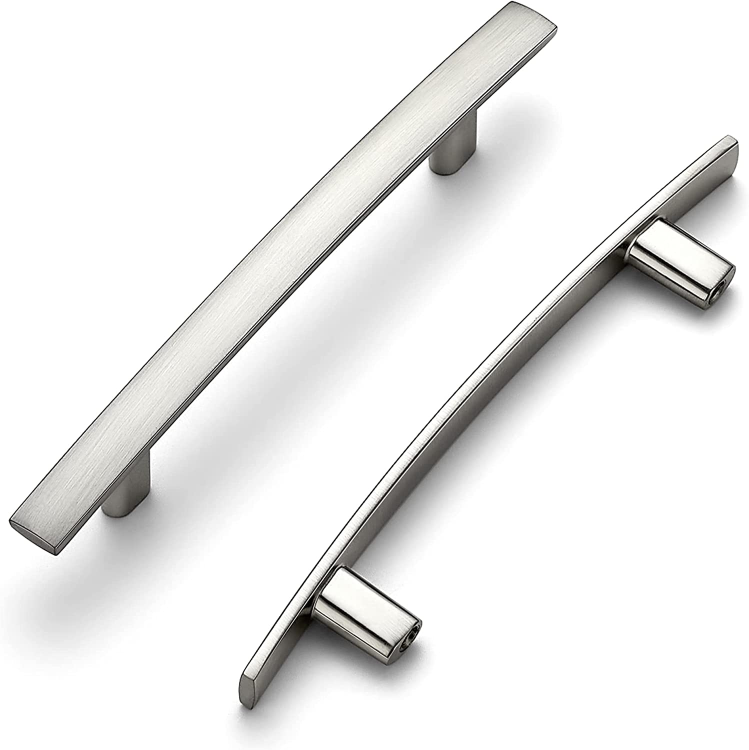 Zoizocp 5 Pack Handles Brushed Nickel Pulls Kitchen