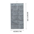 thumbnail image 3 of Hovmgk Hanging Underwear Organizer 31.5×15.7 Inch, Double-Side Storage Bag, Breathable, Multi-Pocket, Rotatable – Perfect for Closets, Walls, Suitable for Renters, Organizing Lovers, Gray, 3 of 3