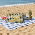 thumbnail image 4 of Summer Gnome Lemon Outdoor Pillow Covers Pack of 2 Country Farm Yellow Lemon Tree Leaf Black Plaid Waterproof Throw Pillow Covers Decorative Cushion Cases for Patio Garden Tent Balcony 20x12 inch, 4 of 9