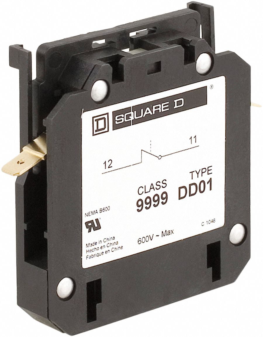 Square D 9999DD01 Def P Auxiliary Contact 1nc 10a Side MNT for sale online 