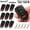 Red-433 -MHz-ABCD kit10, variant on 433MHz 4-Button Copy Cloning Remote Control | Comes with Free Battery & Key Fob | Fits Garage Door Gate Rolling Door