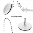 thumbnail image 5 of WORGEOUS  Bath Tub Cover Spout Bathroom Sink Plug Pool Stopper Chain, 5 of 8