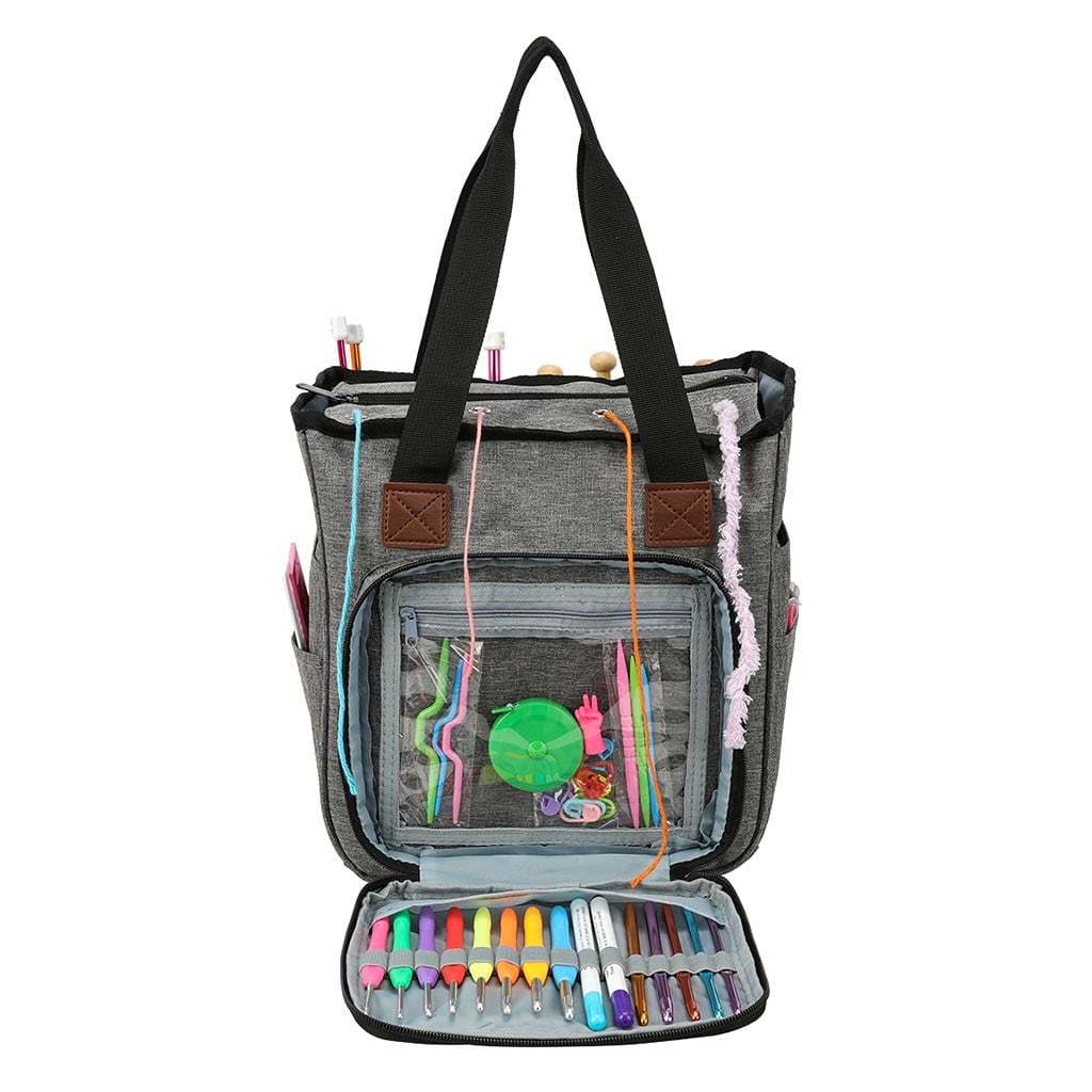 Knitting Bag Portable Yarn Tote Wool Crochet Storage Bag DIY Household