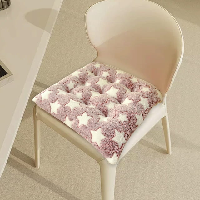 Cojín cuadrado para silla | Almohadilla de asiento suave con lazos | Alfombrilla lavable de 40x40 cm para silla de comedor