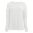 thumbnail image 6 of Otvok Autumn/Winter Womens Sweaters Knitting Long Sleeve Solid Tops, 6 of 7