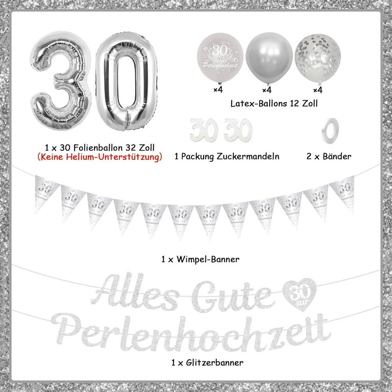 Table Confetti - Black and Silver 30th Table Confetti - Black and Silver 30th