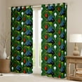 thumbnail image 2 of Castle Fairy Sport Golf Black Out Curtains for Teens,Geometric Plaid Curtains Pack of 2 (42x63 Each),Ball Gamer Bedroom Curtains,Breathable Home Decor, 2 of 6