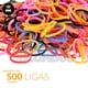 thumbnail image 2 of Paquete 500 Ligas Elásticas Gomas Para Cabello Niña Colores, 2 of 4