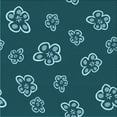 thumbnail image 1 of Ahgly Company Machine Washable Indoor Square Transitional Medium Teal Green Area Rugs, 6' Square, 1 of 7