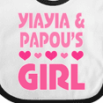 thumbnail image 4 of Inktastic Yiayia and Papou Girl Granddaughter Girls Baby Bib, 4 of 4