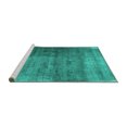 thumbnail image 2 of Ahgly Company Machine Washable Indoor Rectangle Abstract Turquoise Blue Contemporary Area Rugs, 4' x 6', 2 of 4