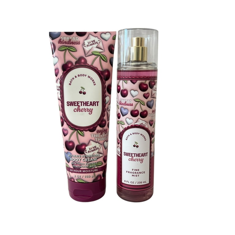 Bath & Body Works SweetHeart Cherry Fragrance Mist & Body Cream