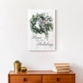 thumbnail image 4 of Creative Products Watercolor Wreath Home for the Holidays 12x18 Canvas Wall Art, 4 of 5