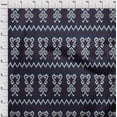 thumbnail image 3 of oneOone Cotton Poplin Fabric Chevron & Swirl Ikat Print Fabric BTY 56 Inch Wide, 3 of 4