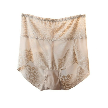 

Final Clear Out! Womens Sexy Lace Underwear Cotton Crotch Panties High Waisted Floral Lace Brief Tulle Underpants
