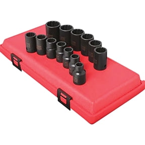 Sunex Tools SUU-2679A 0.5 in. Drive Metric 12-Point Impact Socket Set