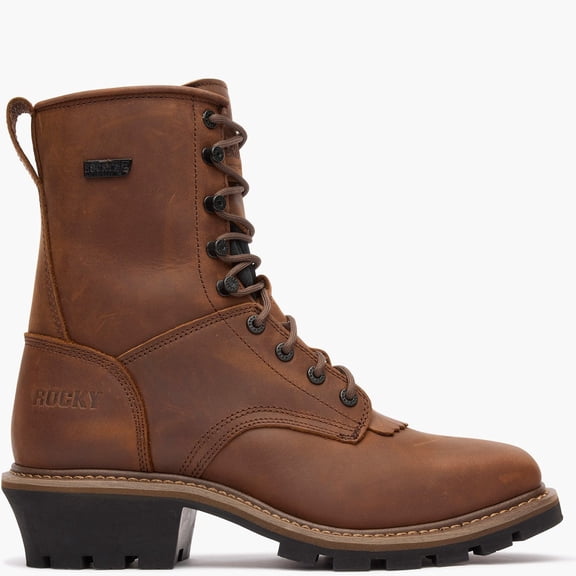 Rocky Square Toe Logger Waterproof Work Boot