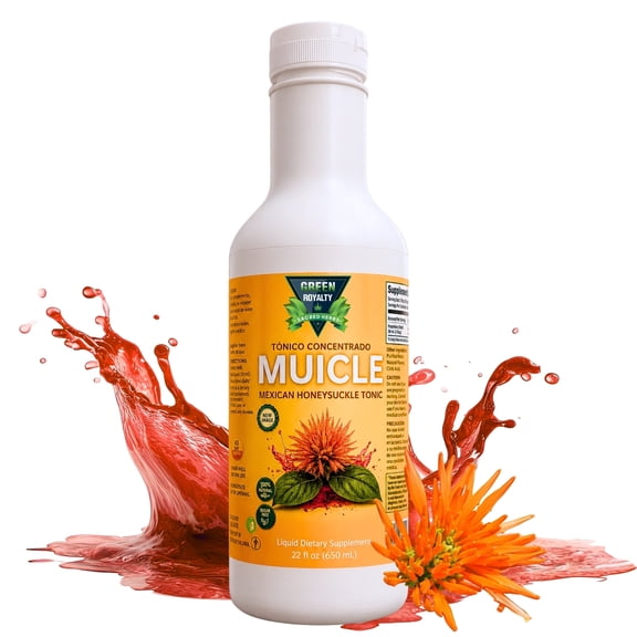 Green Royalty Muicle Concentrated Tonic( Muicle Tonico), Mexican Honeysuckle Liquid Extract, 16.9 fl oz (500 ml)