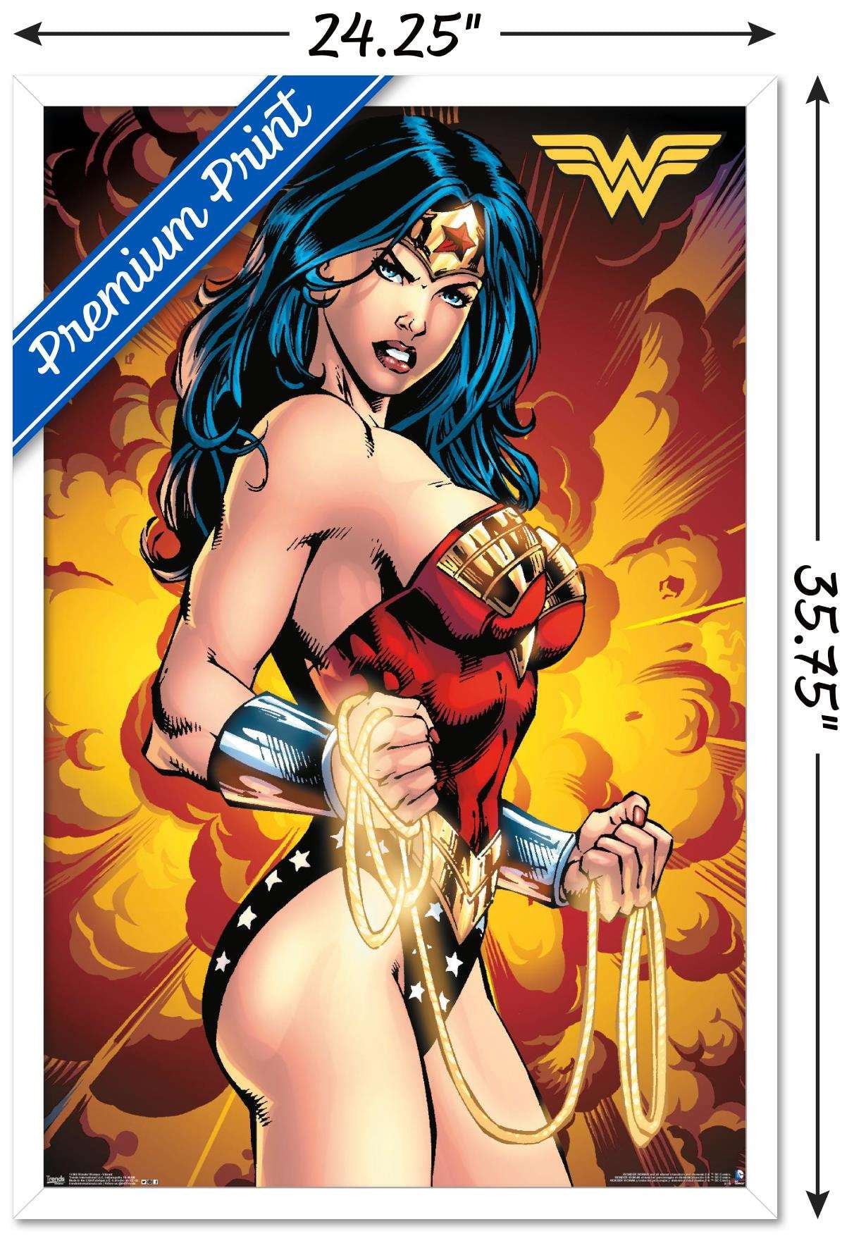 DC Comics - Wonder Woman - Vibrant Wall Poster, 22.375" x 34", Framed