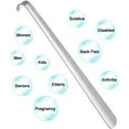 thumbnail image 3 of LEAQU Metal Shoe Horn Long Handle, Heavy Duty Stainless Steel Shoehorns for Men, Women, Seniors, 3 of 7