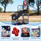 thumbnail image 3 of QinaQin Juego 2 en 1 de basquetbol arcade infantil con 4 pelotas y 6 pelotas con velcro, aro ajustable con retorno de balón, ideal para interior y exterior, 3 of 6