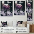 thumbnail image 4 of Designart A Blooming Puple Peony Flower In Winter I Canvas Wall Art, 4 of 5