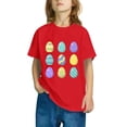 thumbnail image 5 of LckLvx Toddler Kids Easter Tops Boy Girls Short Sleeve Graphic Tshirts Lightweight Comfy Casual Tops 3-14 Years, 5 of 6