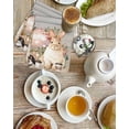 thumbnail image 4 of Easter Bunny Kitchen Dish Towels for Drying Dishes Set of 2, Eggs Green Leaves Country Farmhouse Wooden Waffle Weave Microfiber Hand Tea Bathroom Towels Quick Dry & Absorbent Towel 15.7x23.6, 4 of 7