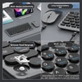 thumbnail image 6 of Wireless Bluetooth Keyboard and Mouse Combo for Laptop Desktop Tablet Silent Scissor Switch Rechargeable Dual Mode Keyboard, 6 of 28