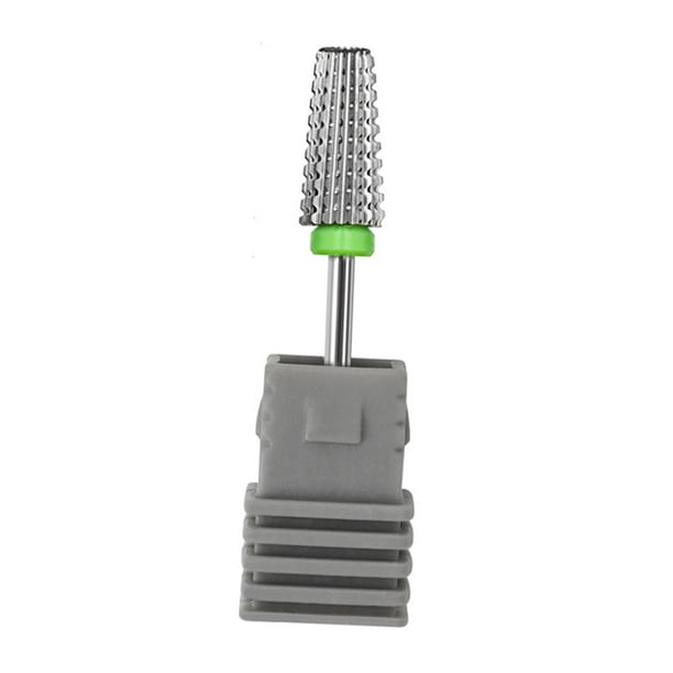 Broca para uñas, fresas rotativas, removedor de cutículas, accesorio para uso en salón, pulido de cutículas para uñas de gel acrílico, broca eléctrica Verde C Yinane Broca