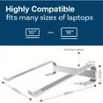 thumbnail image 5 of Mmobiel Laptop Stand - Aluminum Ventilated Riser for 10-18 Inch Laptops - Universal Desk Holder Compatible with MacBook, 5 of 6