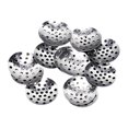 thumbnail image 1 of enqiretly 50 Pieces Brooch Base Portable DIY Crafting Brooches Jewellery Mesh Disk Shell Assorted Kit Handicraft Accessories Silver, 1 of 9