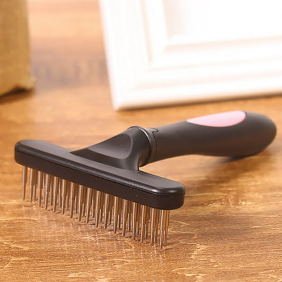 Pet Grooming Brush for Shedding and Dematting Undercoat Care with Extra Wide Design Suitable for Dogs and Cats