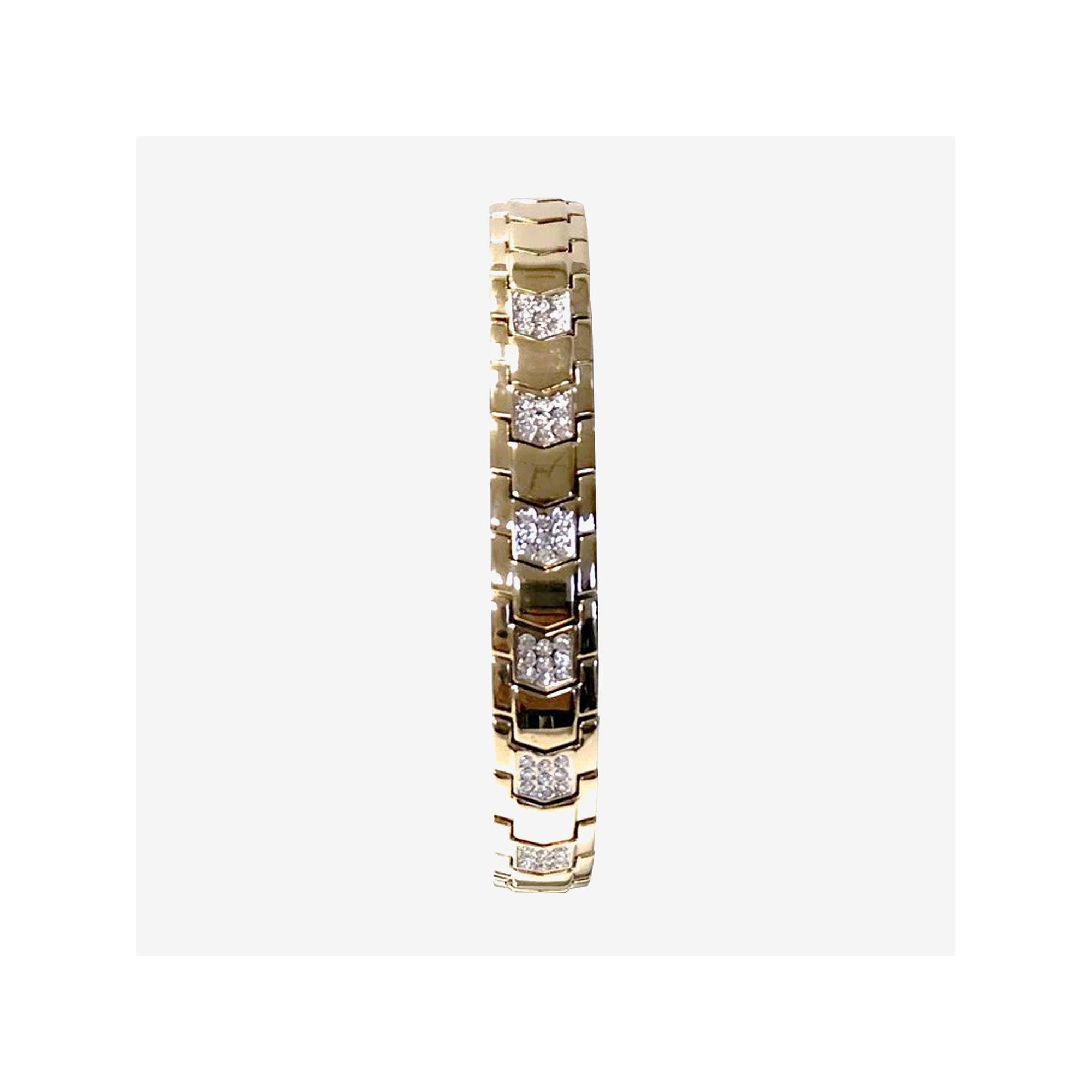 Elgin Adult Female Analog Watch Set with Arrow Link Design in Gold (EG1010ST)