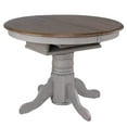 thumbnail image 2 of Extendable Dining Table - 42" to 60" Round/Oval, Wood Table, Seats 6, 2 of 6