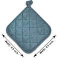thumbnail image 2 of 5Pcs Kitchen Pot Holders Set Heat Resistant Pure Cotton Potholders Kit Trivets Large Coasters Hot Pads Pot Holders for Everyday Cooking and Baking by 6.5 x 6.5 Inch, 2 of 6